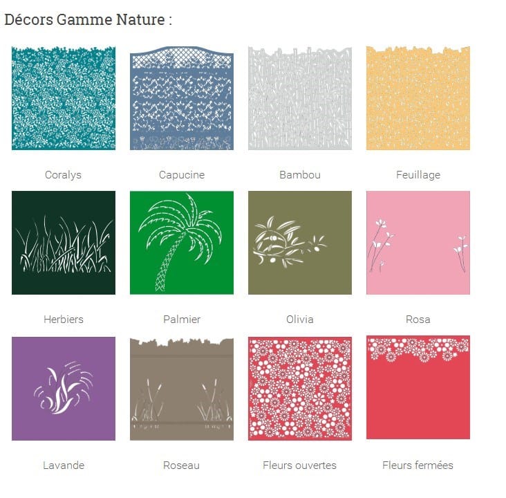 Décors gamme Nature Ambellya