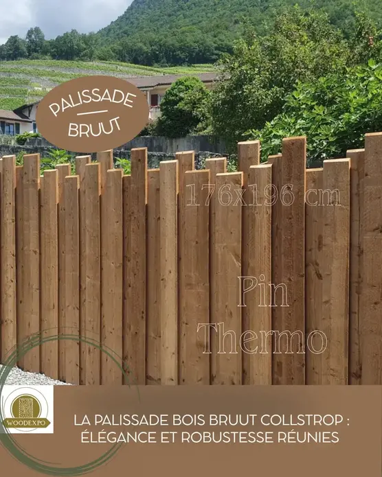 Palissade bois Bruut Collstrop vue supplémentaire