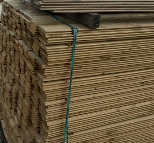 Planches bois et profils pour bardage extérieur 78