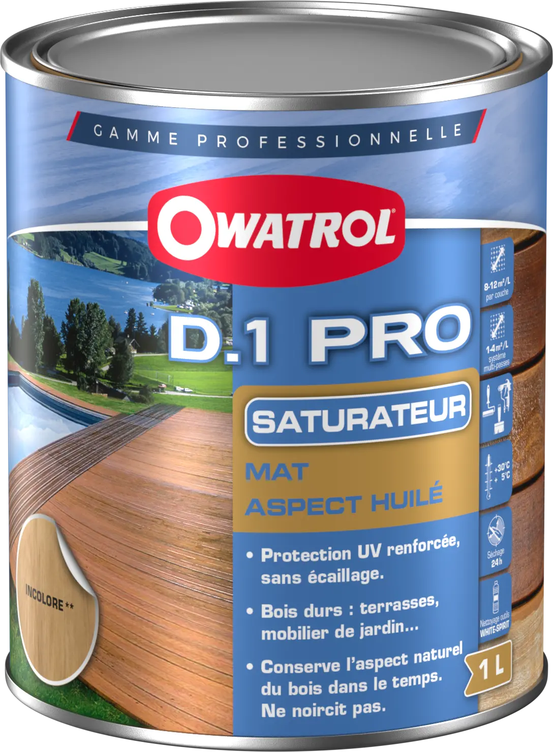 Saturateur mat D.1 PRO bois exotiques