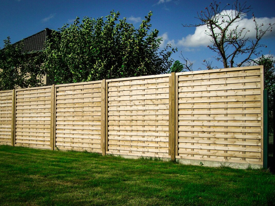 Palissade bois Elegant Collstrop jardin